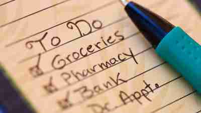 A to do list, one way to get things done with ADHD