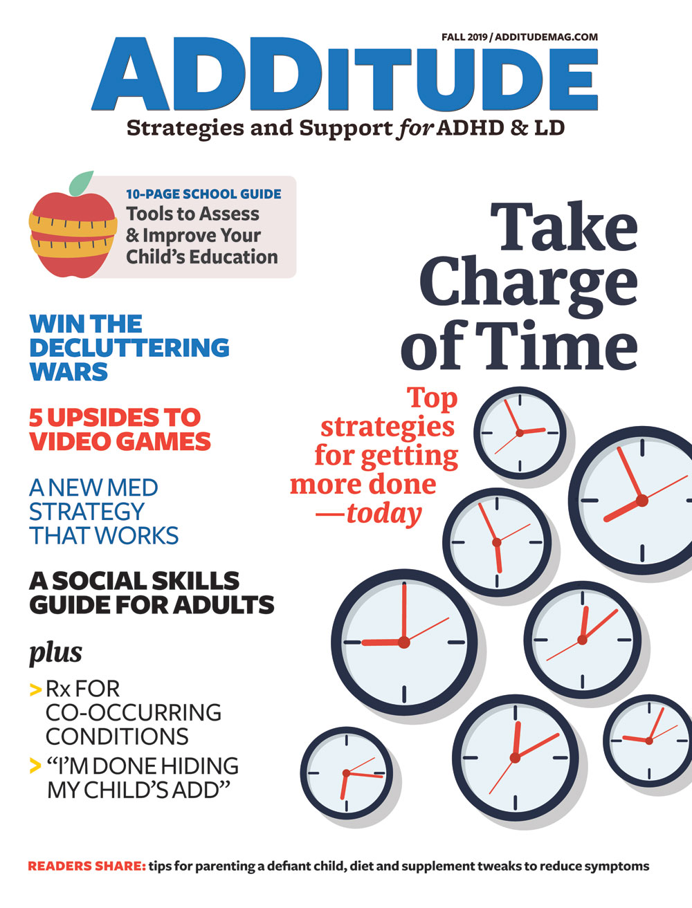 Fall 2019 issue of ADDitude magazine!