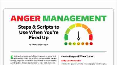 Anger management scrips, flashpoints, triggers