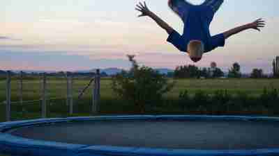 Protect kids from high-risk behaviors like flips on trampolines