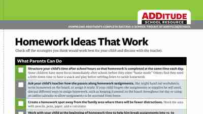 Free Guide to Homework Ideas That Work