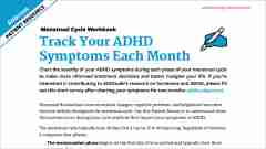 Menstrual Cycle Workbook download for women with ADHD